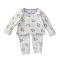 Purorigin Autumn Winter Casual Kids Underwear Set Long-sleeved Cartoon Pajamas 2 Piece Worested Nightwear Baby Home Clothes