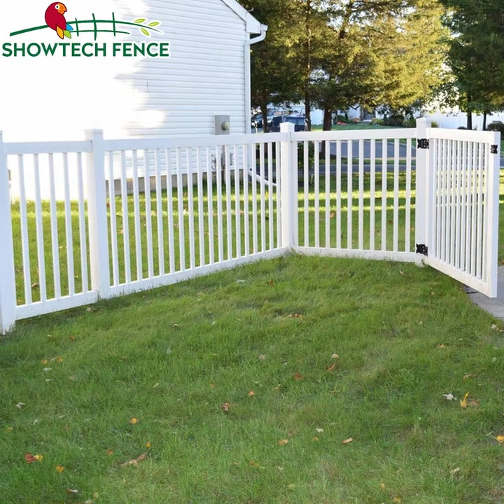 Closed Picket PVC Fence, PVC Cover for the Fence Single&double Fence Gate, Swimming Pool fences, gardening fencing