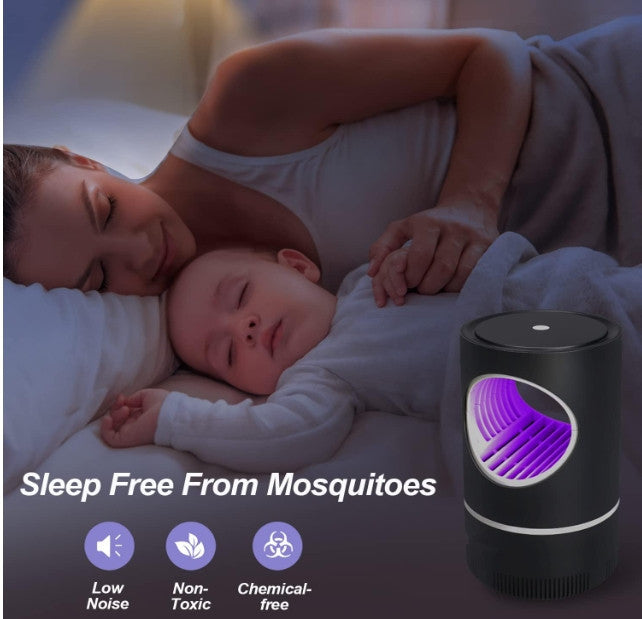 Indoor Fruit Fly Trap Attractive Lighting Suction Sticky Glue Board Bug Zapper Killer for Mosquito Gnat Flying Insect Catcher