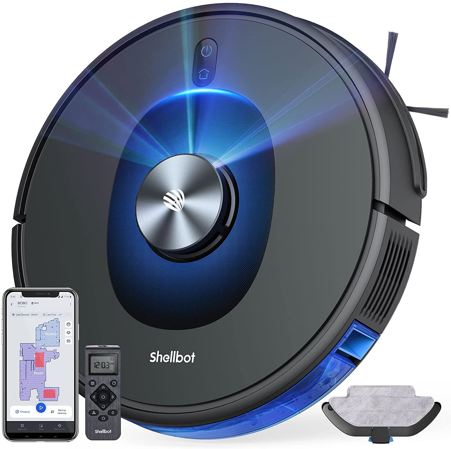 SL60 Intelligent Industrial Sweep And Wet Mopping Smart Germany Laser Cleaning Vacuum Cleaner Robot