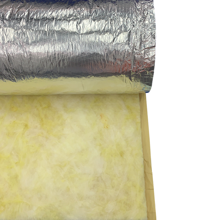 R122 R188 Roof and Wall Thermal Heat Insulation 50mm 80mm Thickness Aluminum Foil Fiberglass Insulation Rolls Glass Wool Price