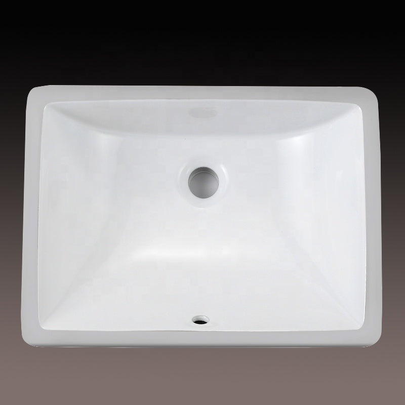 1813 High Quality Undermout Wash Hand Basin / Rectangular Bathroom Ceramic Sink