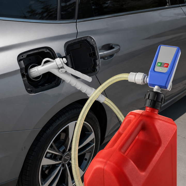 Plastic 3.2GPM Portable Manual Nozzle Battery Powered Fuel Transfer Pump Efficient Versatile Fuel Transfer Pump for Car Truck
