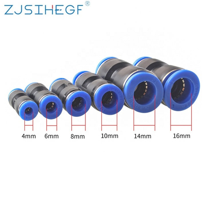 Zjsihegf Air Fitting Push to Connect Union for Air Hose/Pipe/Tube Connectors Fitting Pneumatic PU/PV/PY/PE/PZA/PK/PG