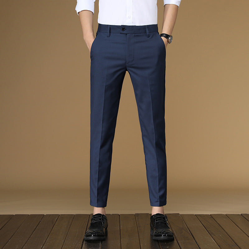 Bulk Formal Dress Pants for Men Simple Plain Slim Fit Trousers Men's Work Wedding Banquet Business Office Pants