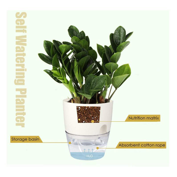 Self Watering Plant Pot Garden Automatic Water Self-Watering Planter Small the Lazy Self Watering Plastic Flower Pot