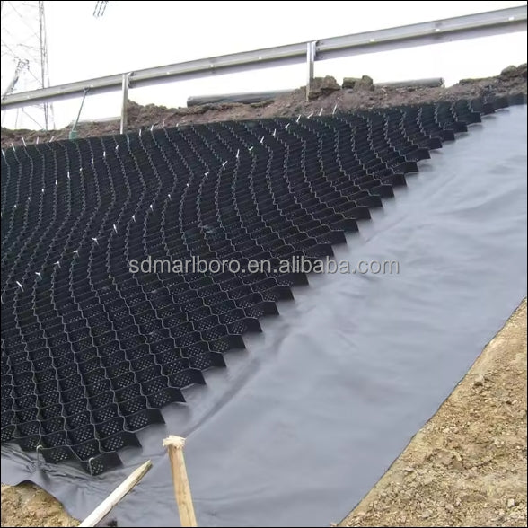 Durable PP HDPE Geocells Eco-Friendly Outdoor Retaining Walls Road Driveways Slope Protection 3D Model Design Solution