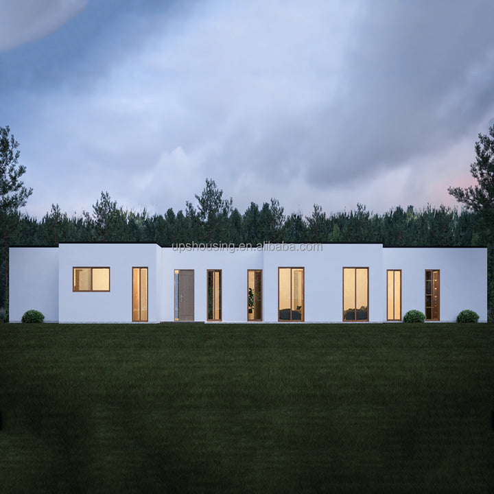 Luxury Prefab House 3 Bedroom Twin Skin Cabin Large Villa