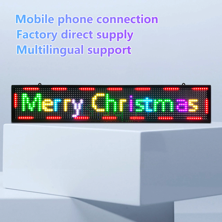 Programmable LED Sign P10 LED Display Full Color Message Board High Resolution LED Scrolling Display for Advertising