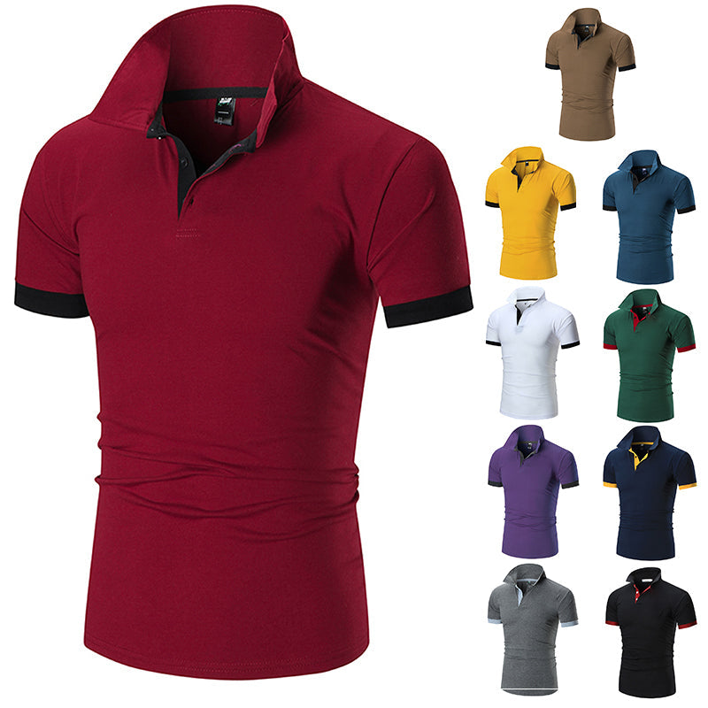 Custom Logo Embroidery Men's Summer New Short Sleeve Golf Sports Camiseta Plain Polo Shirts