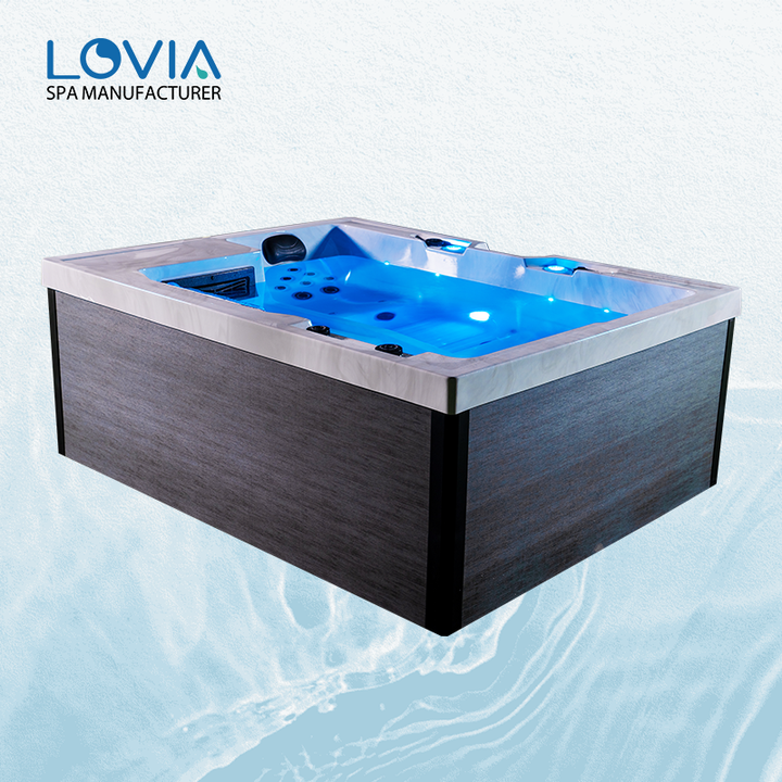 New Design Premium Outdoor Hot Tub Massage Bathtub 2100x1700x820 Spa Bathtubs 3 Person Acrylic Jakuzzi Tub