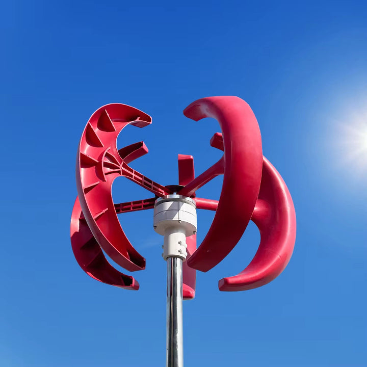 Elege Support Streetlight 12v Windmill Generator 1kw Off Grid Vertical Axis Wind Turbine With PWM Controller Wind Mill Generator