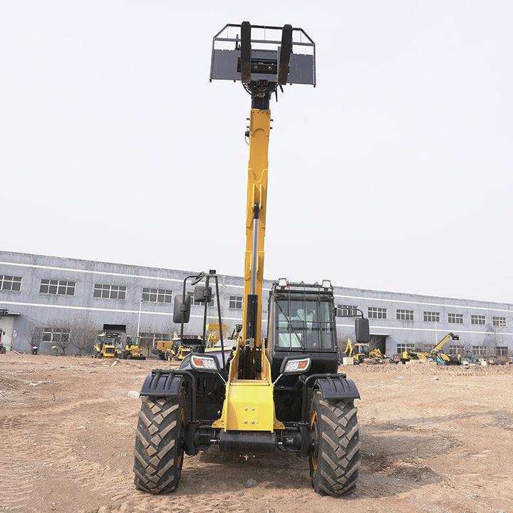 Chinese Mini Telescopic Loader 4x4 Diesel Engine Rough Terrain Forklift with Automatic Transmission