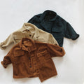 Wholesale Winter Coats Jaket for Kids Custom Logo Outwear Unisex Boys Corduroy Jackets