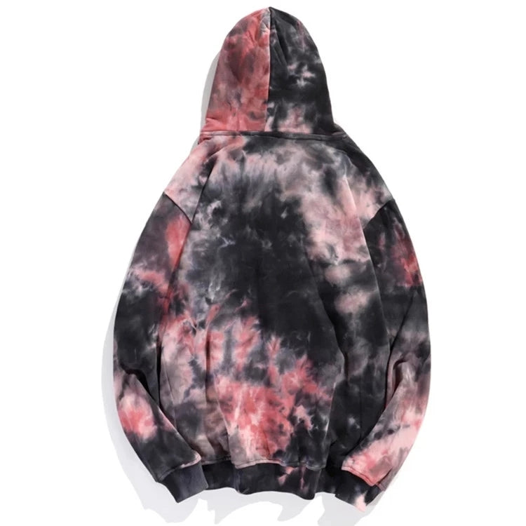 Couples Hoodie  Fall Tie-Dye Hoodie For Men And Women Pullovers Casual Coat For Men Trend Loose Top