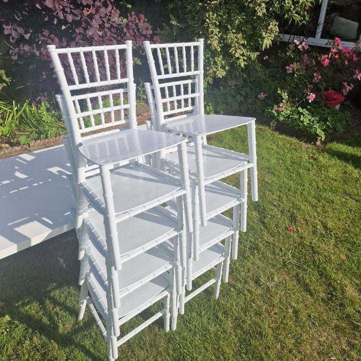 Restaurant Kids Fashion White Wedding Events Chiavari Stackable Chairs Pink Chavari Chairs for Games