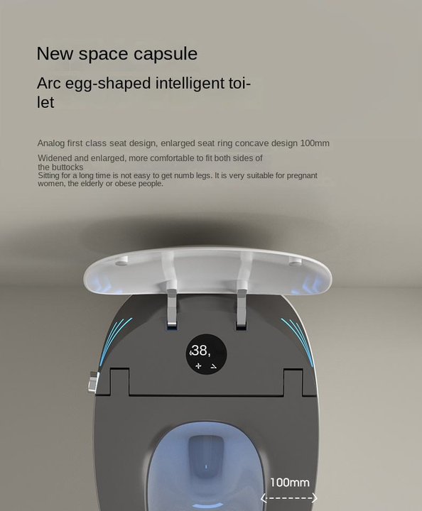 Factory 2026 Modern Smart Digital Toilet with Seat Warmer WC Electric Toilet Advanced Intelligent Siphonic Tank Remote Control