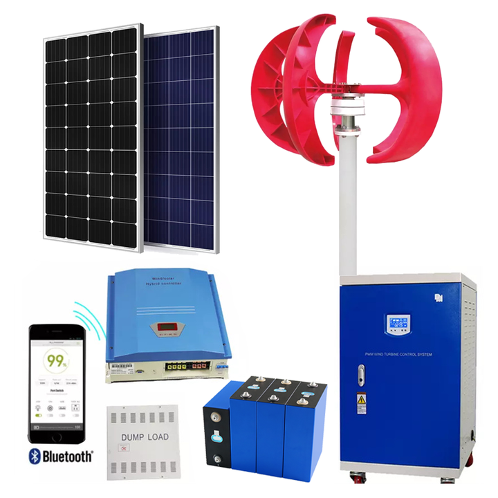ELEGE Home Solar System 5kw Wind Turbine10kw System Inverse Control Integrated Power Supply System