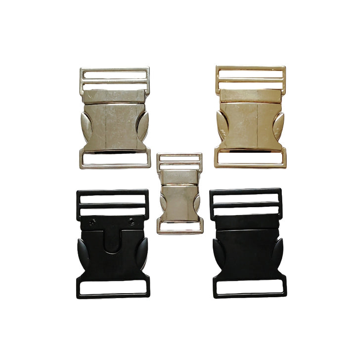 High Quality Luxury Zinc Alloy Quick-Release Bag Buckles Premium Industrial-Grade Zinc Alloy Tactical Quick-Release Buckle 40mm