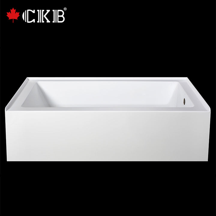 High Quality Durable Custom Color Hotel Apartment Stackable Three Side Skirt ABS Bathtub