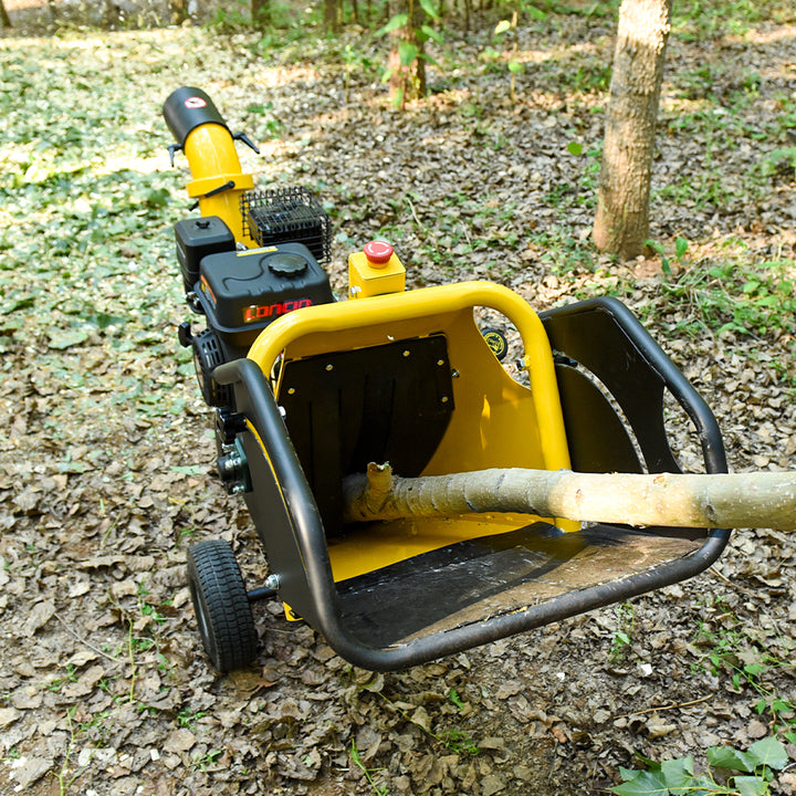 AUSTTER CE Approved Industrial Self-feed Petrol Gasoline Engine Mobile Small Shredder Wood Chipper