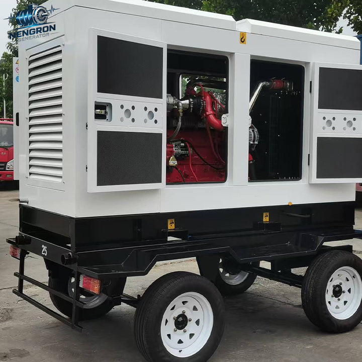 Nengron 100kW Natural Gas Syngas DC Generator 6CTA Leroy-Somer 380V 24V DC Electric Start IP67 50/60Hz Airport Hospital CE EPA