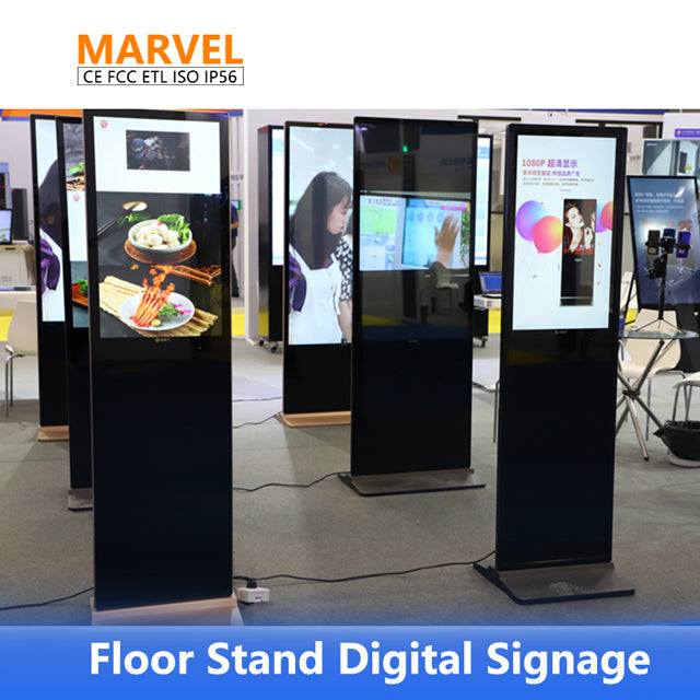 Marvel 43 55 Inch Indoor Android Floor Stand Touch Screen Display Advertising Totem Lcd Digital Signage