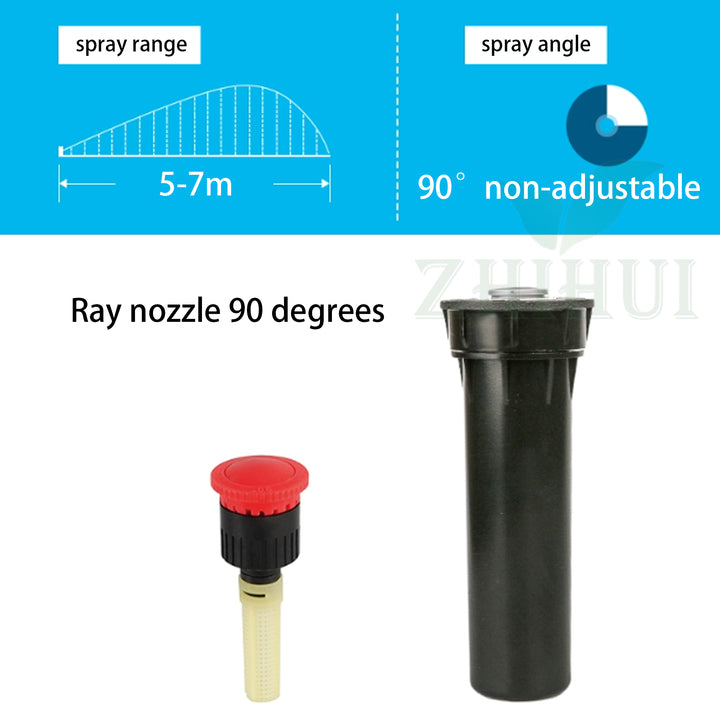 Professional Manufacturer Corrosion Resistance 1/2 Inch Buried Rotary Sprinkler Pop up Sprinkler for Garden Irrigation
