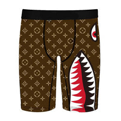 Oem Factory Quick Dry Long Boxers For Man Fashion Beach Swimsuits Full Printed Men Underwear