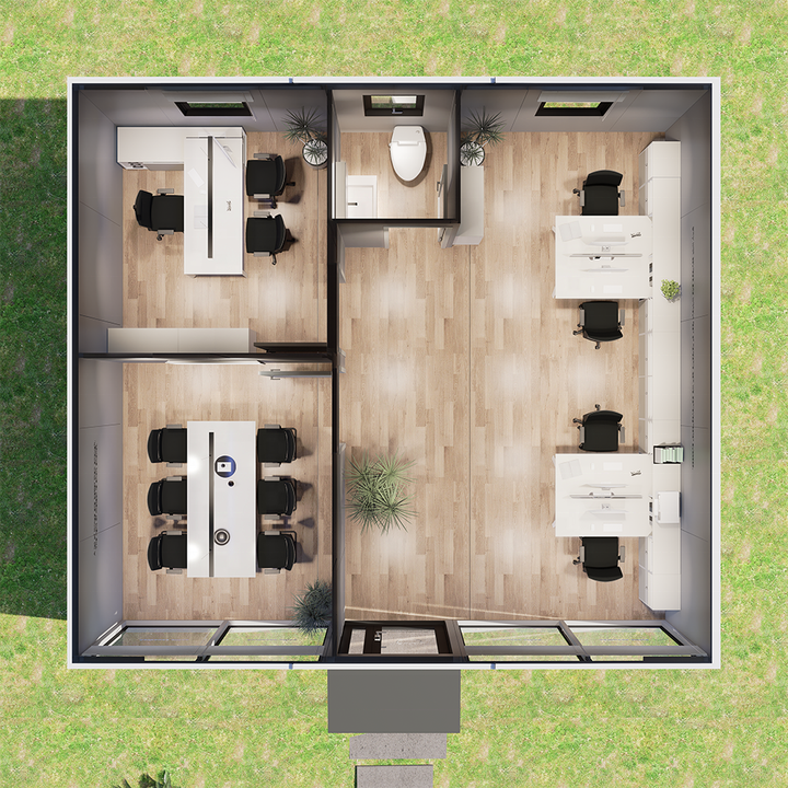 Ready Made Flexible Steel Villa Hotel Apartment 20ft Expandable Container House