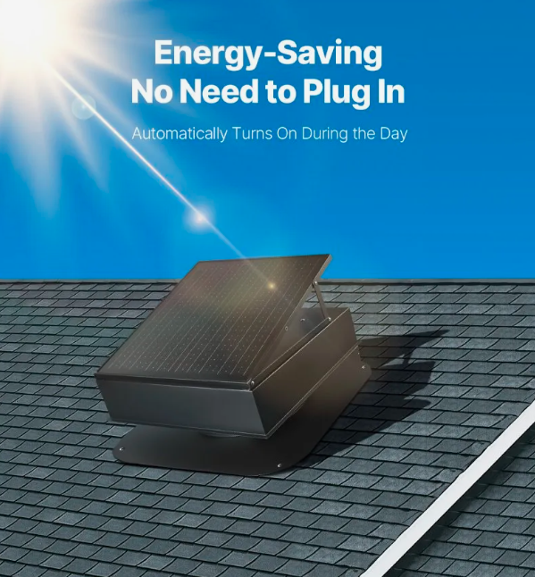 Custom Design OEM/ODM 14inch 70W Solar Attic Roof Ventilation Fan with 2200-2500CMH Airflow for Home & Factory Use