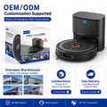 Teendow Robot Aspiradora Floor Cleaning Robot With Self-Emptying Dustbin Mopping LDS Laser Smart Robot Vacuum Cleaner