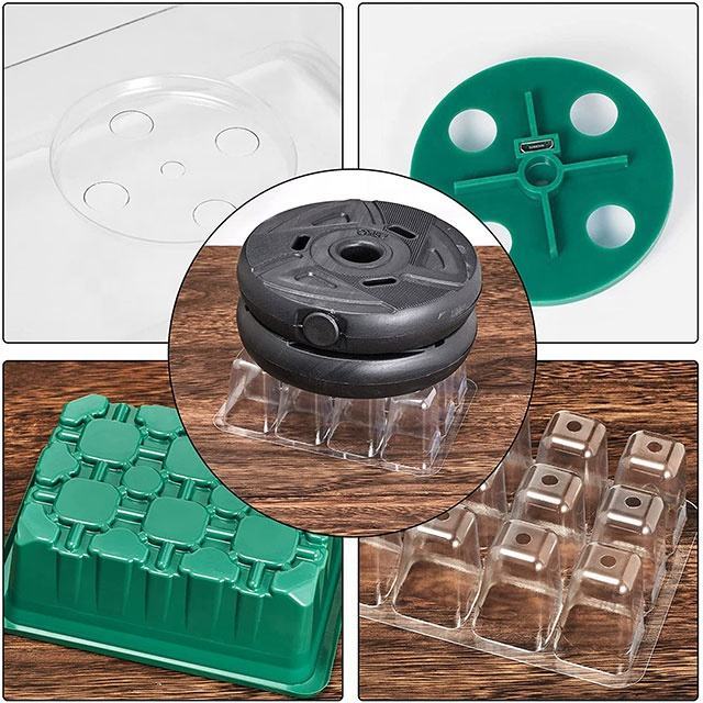 Horticulture Clone Tray Germination Grow Tray Seedling Box Hydroponic LED Seedling Tray Seedling Pot Timer Switch Light