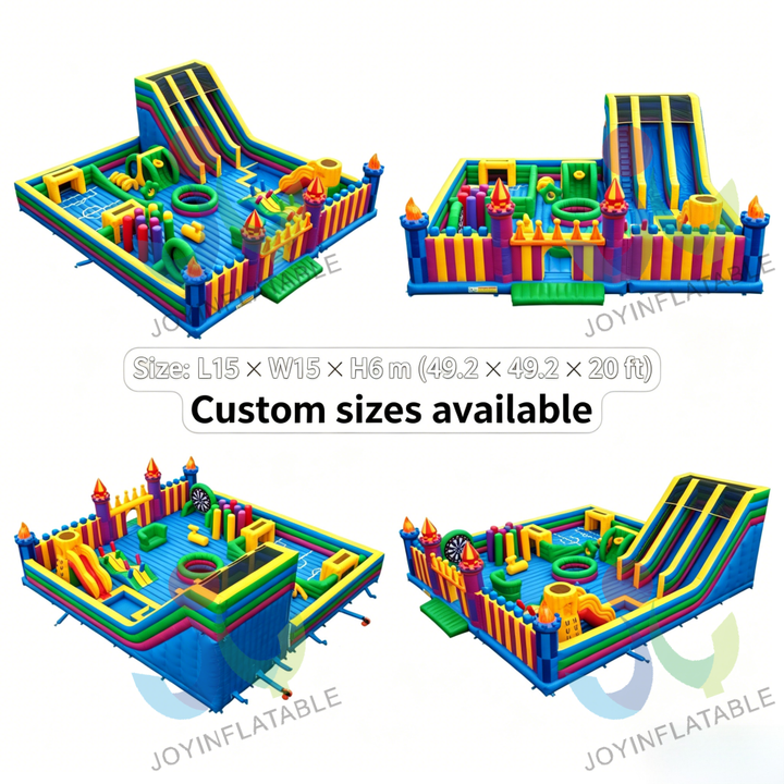Superior Inflatable Amusement Park Heavy Duty Bounce Bouncy Castle Combo With Fun Games for Outdoor Recreation Commercial Use