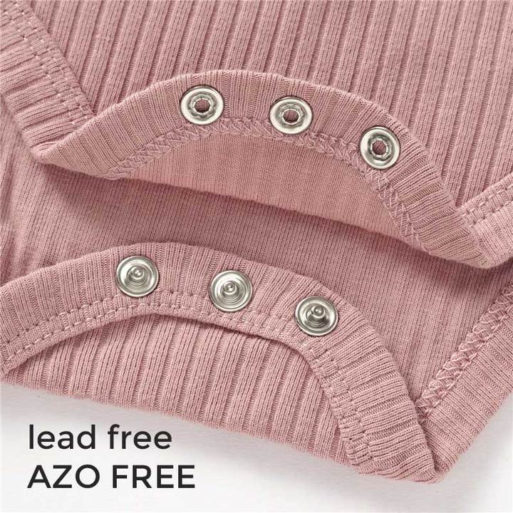 Customized logo From 20pcs Envelope Short Sleeve Snap Ribbed Organic Cotton Baby Unisex Romper Baby Bodysuit