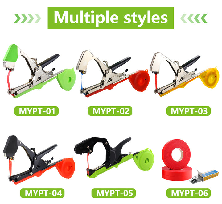 Heavy Duty Plant Tying Tape Tool Hand Tying Machine with Metal Body