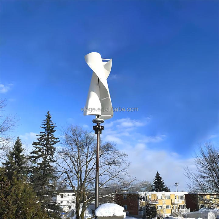 Elege 2000W Protect Environment Permanent Magnet Wind Turbine Generator 24V 48V 96V 220V Hybrid Solar Power System Kit Home
