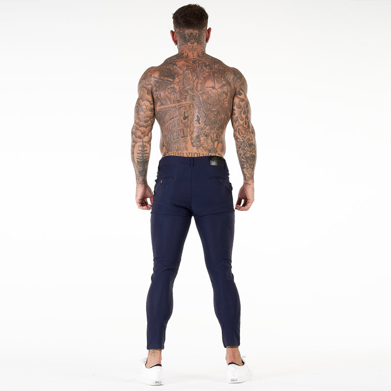 New 2022 Fashion Solid Color Mens Chinos Pants Skinny Fitting Mens Trousers Casual Men Chino Pants