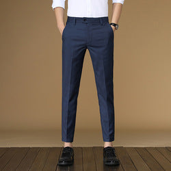 Bulk Formal Dress Pants for Men Simple Plain Slim Fit Trousers Men's Work Wedding Banquet Business Office Pants