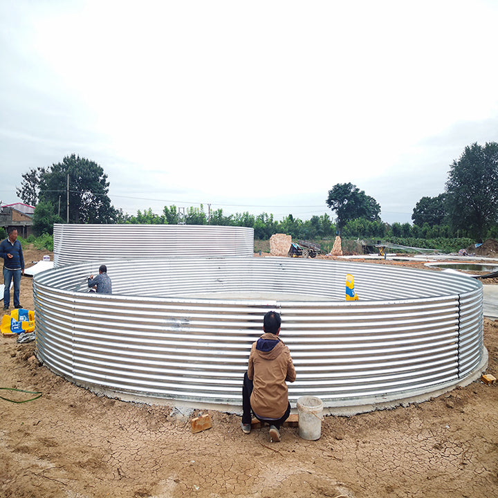 Large Corrugated Steel Plate 5000L Rain Water Collector tank Prices for Irrigation Irrigation Water Tank Irrigation Water Tank