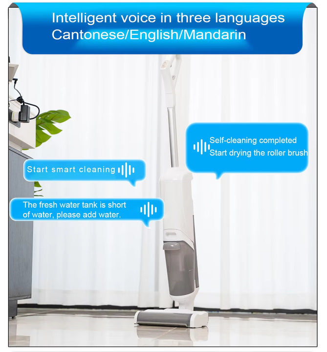 3-min Fast Drying Newest Generations Cordless Wireless Handheld Wet and Dry Vacuum Cleaner for Home Tile Floor