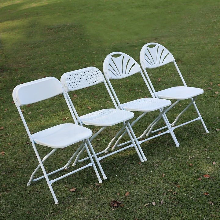 Top Quality Wholesale Foldable Chair Wedding Plastic Wimbledon Garden Chairs White Resin Folding Chair for Outdoor Event