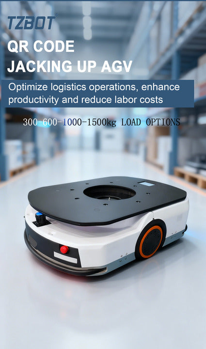 TZBOT Auto Guidance Trackless QR Code Autonomous Mobile Robot Warehouse Unmanned agv Amr System with Shelf Lifting Mechanism