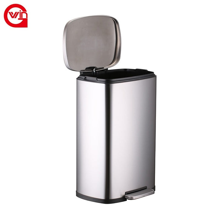 Modern Luxury Stainless Steel 5L 12L 20L 30L 50L Toilet Office Hotel 13 Gallon Big Kitchen Trash Can with Lid