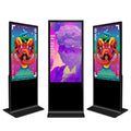 43 55 inch advertisement indoor high brightness lcd touch screen floor standing totem digital signage display for advertising