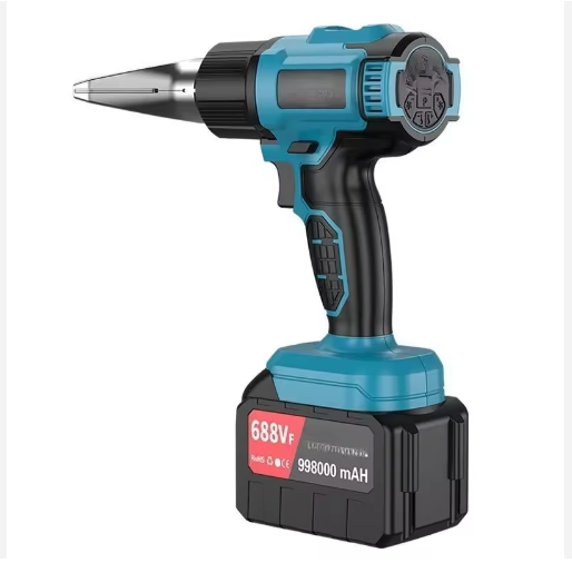Industrial 21V Lithium Battery Temperature Adjustable Electric Heat Gun Cordless Hot Air Gun for Shrink Wrap and Welding