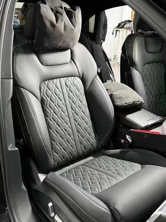 Source Factory for Audi Full Set Leather Seat Cover Cowhide Car Seat Cover for Audi A4 A6 A7 A8