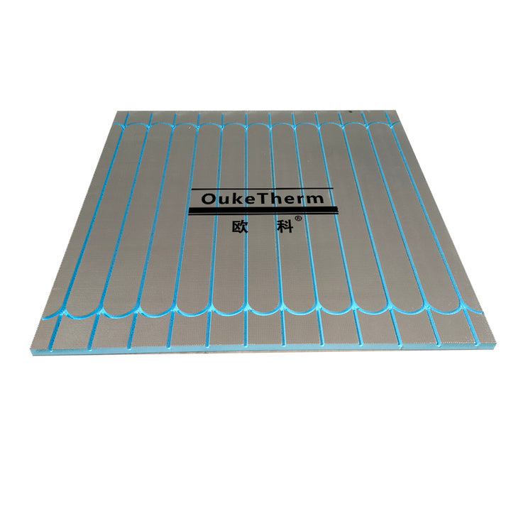 OukeTherm water underfloor heating panel XPS Polystyrene Heating Floor Board residential hydronic radiant ceiling panels