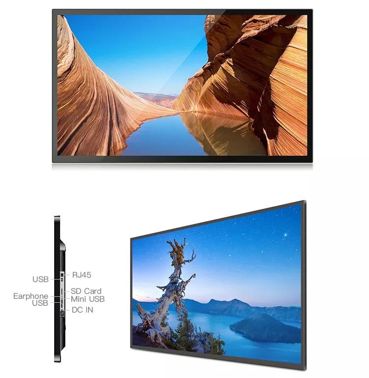 2K 4K 32 43 65 Inch Indoor Outdoor Vertical Hanging Mdiea Player Totem digital signage Screen Lcd Led Panel Advertising Display