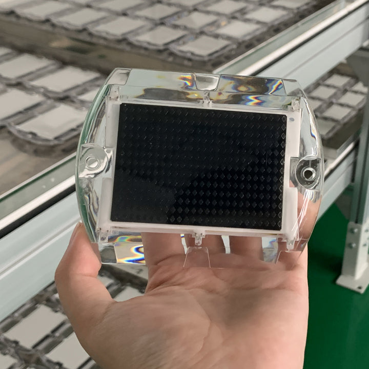 LED Ultra Thin Solar Road Stud Reflector IP68 Waterproof Aluminum Highway Safety Sign Solar Powered Road Studs